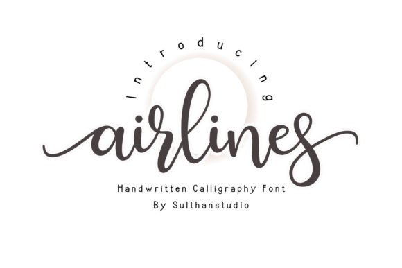 Airlines Font: A Script Handwritten Typeface for Modern Marketers
