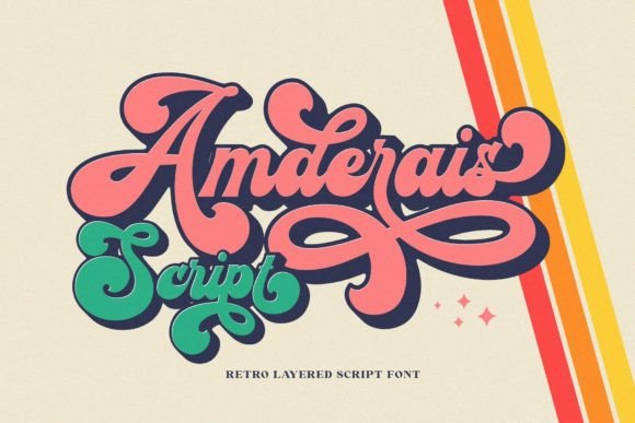 Amderais: Retro Script Font for Business Branding