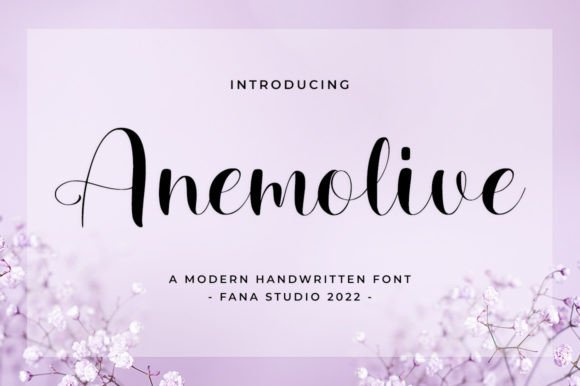 Anemolive: A Delicate Handwritten Font for Web Designers