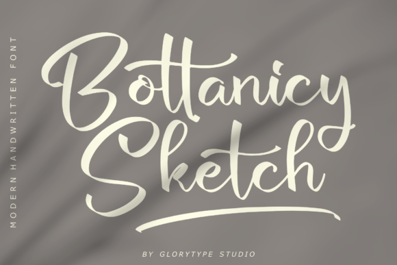 Bottanicy Sketch: A Handwritten Font for Editorial Design