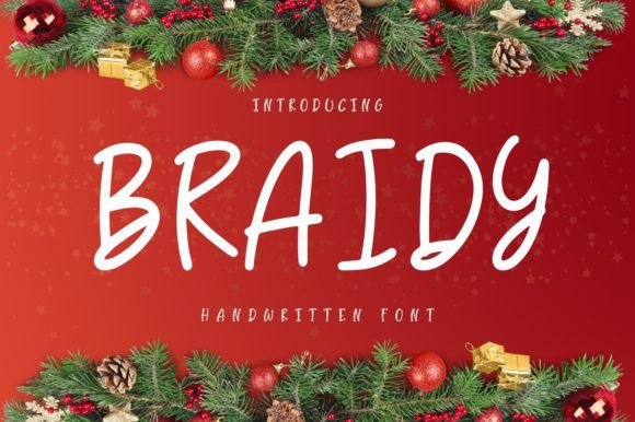 Braidy: A Playful Handwritten Font for Business Branding