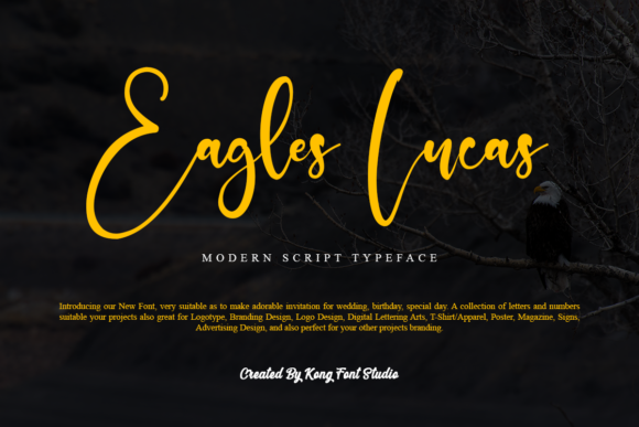 Eagles Lucas Font: A Modern Handwritten Typeface for Creative Makers