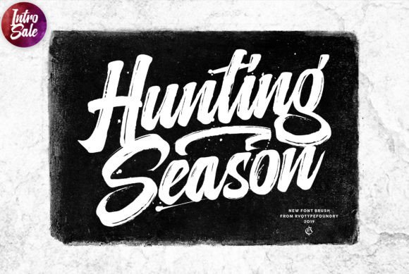 Hunting Season Font: A Bold Script for Editorial Design