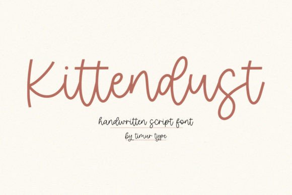Kittendust Font: A Handwritten Typeface for Modern Web Design