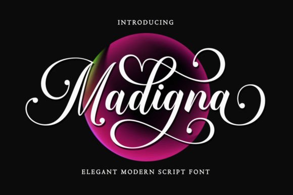 Madigna: A Charming Script Font for Creative Makers