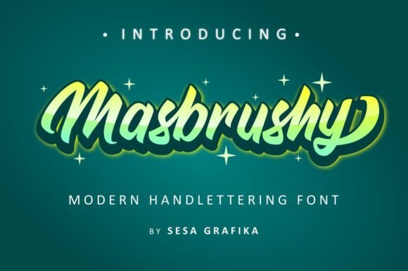 Masbrushy Font for Bold and Quirky Web Design