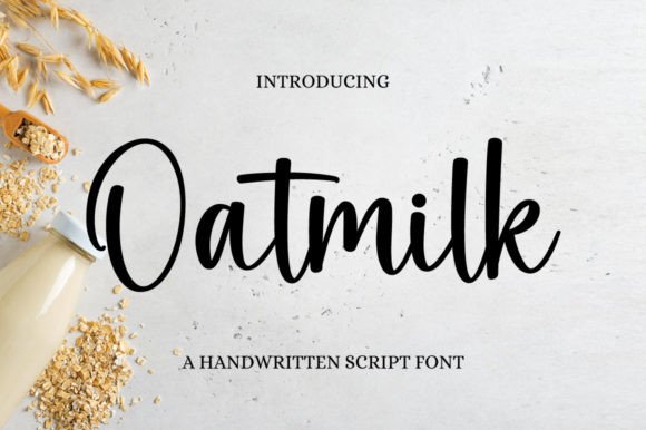 Oatmilk Font: A Handwritten Typeface for Elegant Brand Campaigns