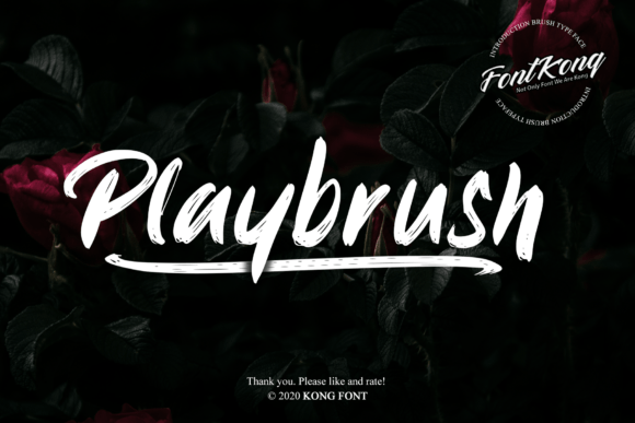 Playbrush: A Handwritten Font for Creative Publishing