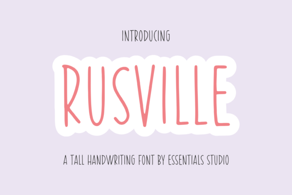 Rusville Font: A Delightful Handwritten Typeface for Branding