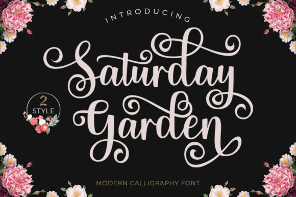 Saturday Garden Font for Web Design