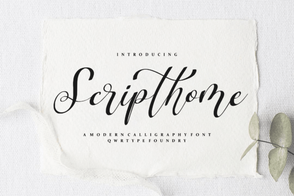 Scripthome Font for Creative Projects
