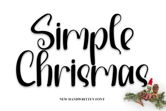 Simple Chrismas: A Handwritten Font That Elevates Branding Projects
