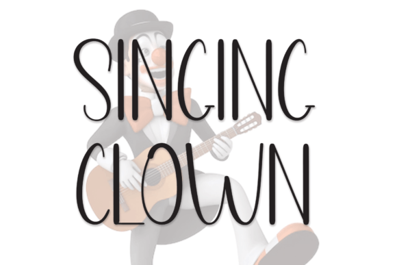 Singing Clown Font for Web Design and Digital Branding