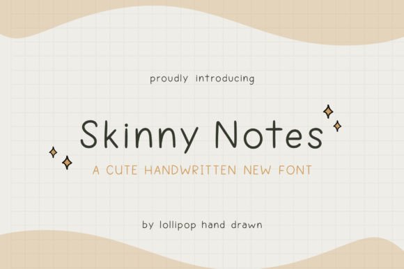 Skinny Notes Font for Clear and Playful Campaign Typography