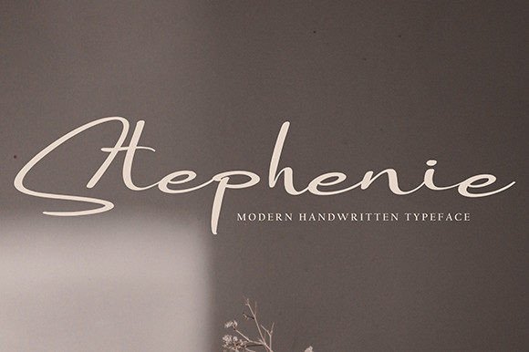 Stephenie Font: A Modern Handwritten Typeface for Editorial Design