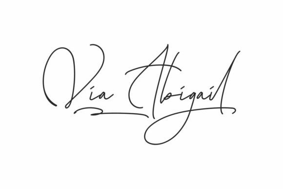 Via Abigail Font for Elegant Branding