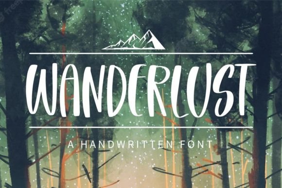 Wanderust: A Handwritten Font for Editorial Design